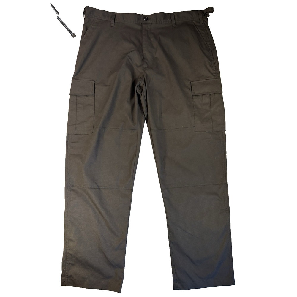 Urban Patrol Tactical Pants Men's XL Black Ripstop Stretch Cargo Trousers Work